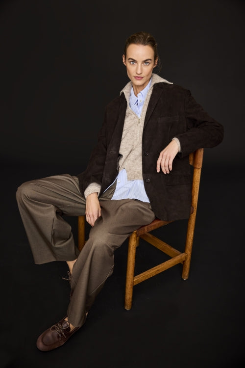 JcSophie Paula trouser - dark brown