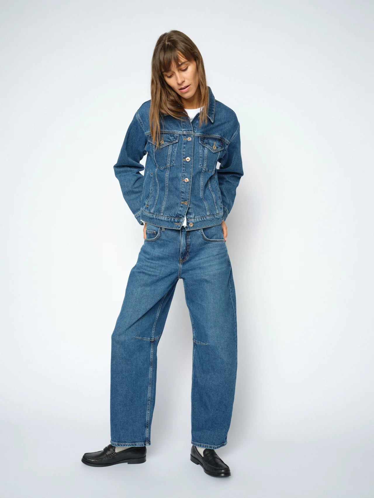 Mos mosh Tess authentic barrel jean - blue