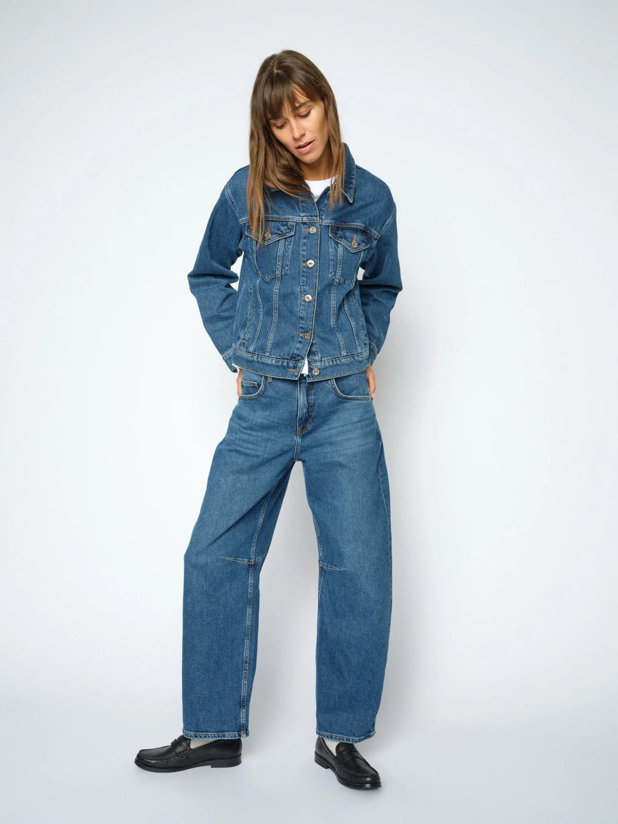 Mos mosh Tess authentic barrel jean - blue