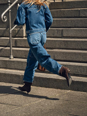 Mos mosh Tess authentic barrel jean - blue