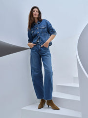 Mos mosh Tess authentic barrel jean - blue