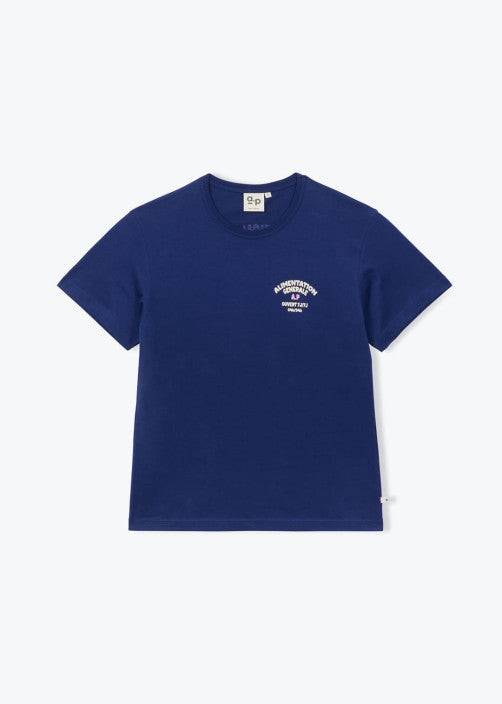 Arsene & les pipelettes alimentation print t shirt - navy