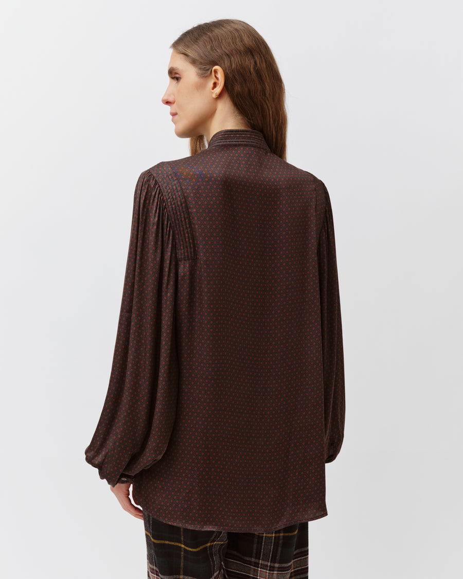 Diega Camoa print viscose blouse
