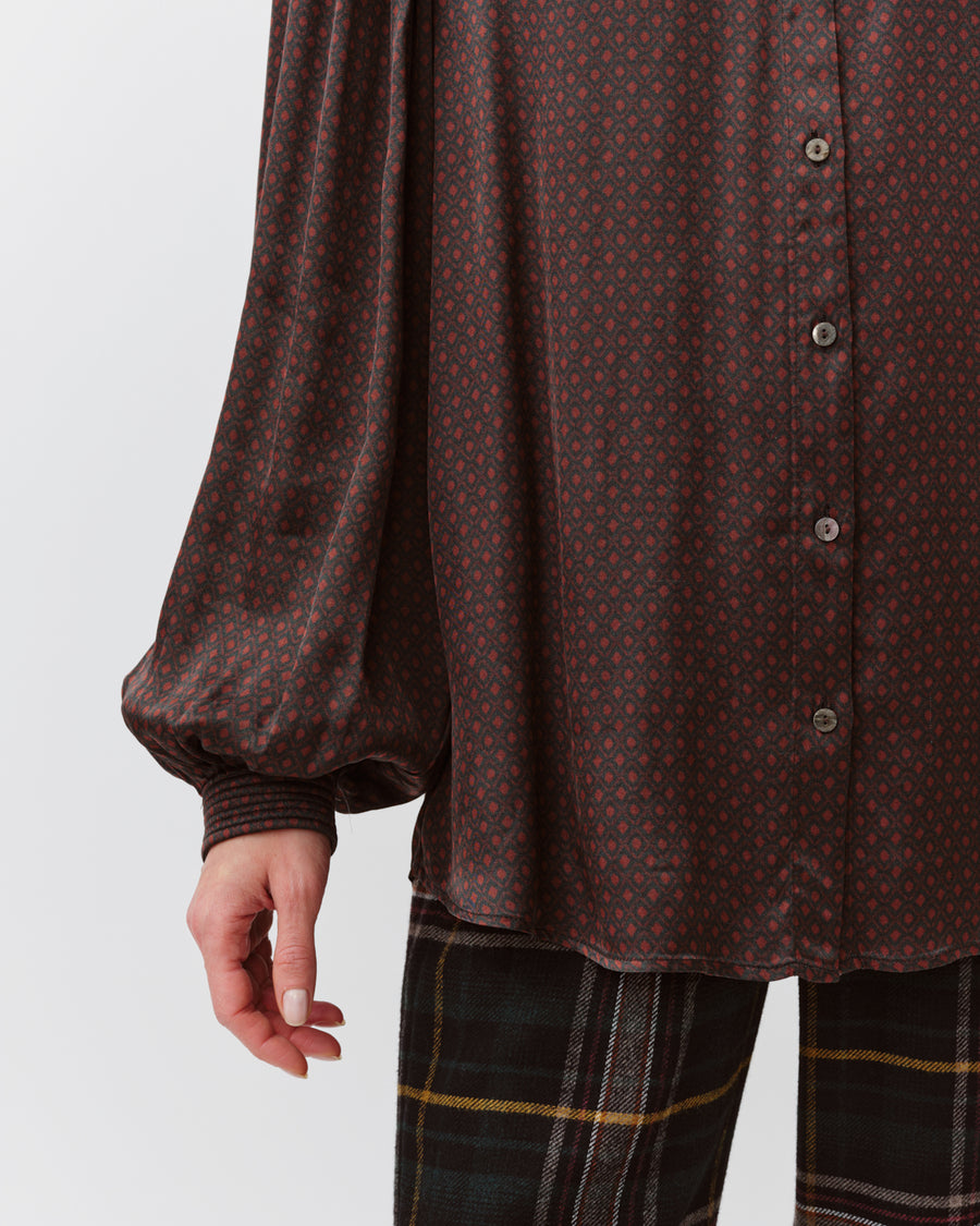 Diega Camoa print viscose blouse