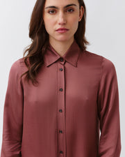 Diega Ceza silk mix blouse - rose (berry)