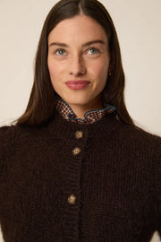 Des Petits Hauts Charles cardigan - chocolate
