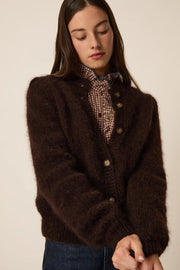 Des Petits Hauts Charles cardigan - chocolate