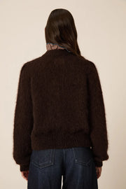 Des Petits Hauts Charles cardigan - chocolate