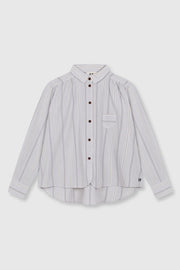 Beatriz Furest Tidal striped shirt - ecru / grey