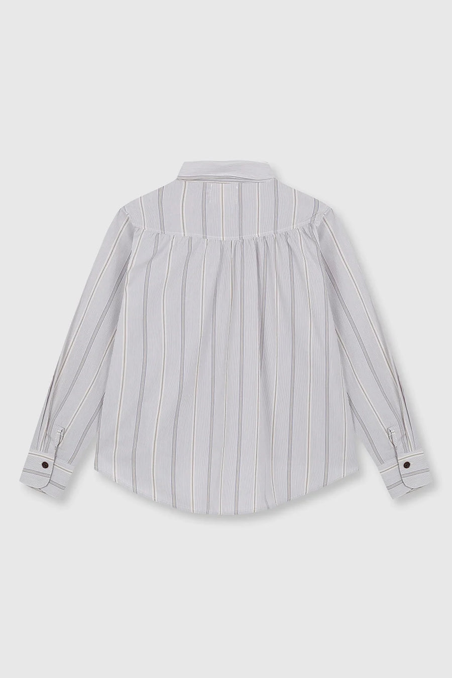 Beatriz Furest Tidal striped shirt - ecru / grey