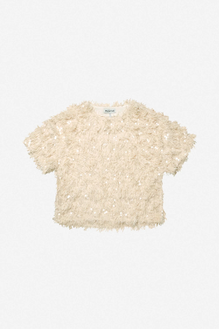 Munthe Valence ruffle top - creme