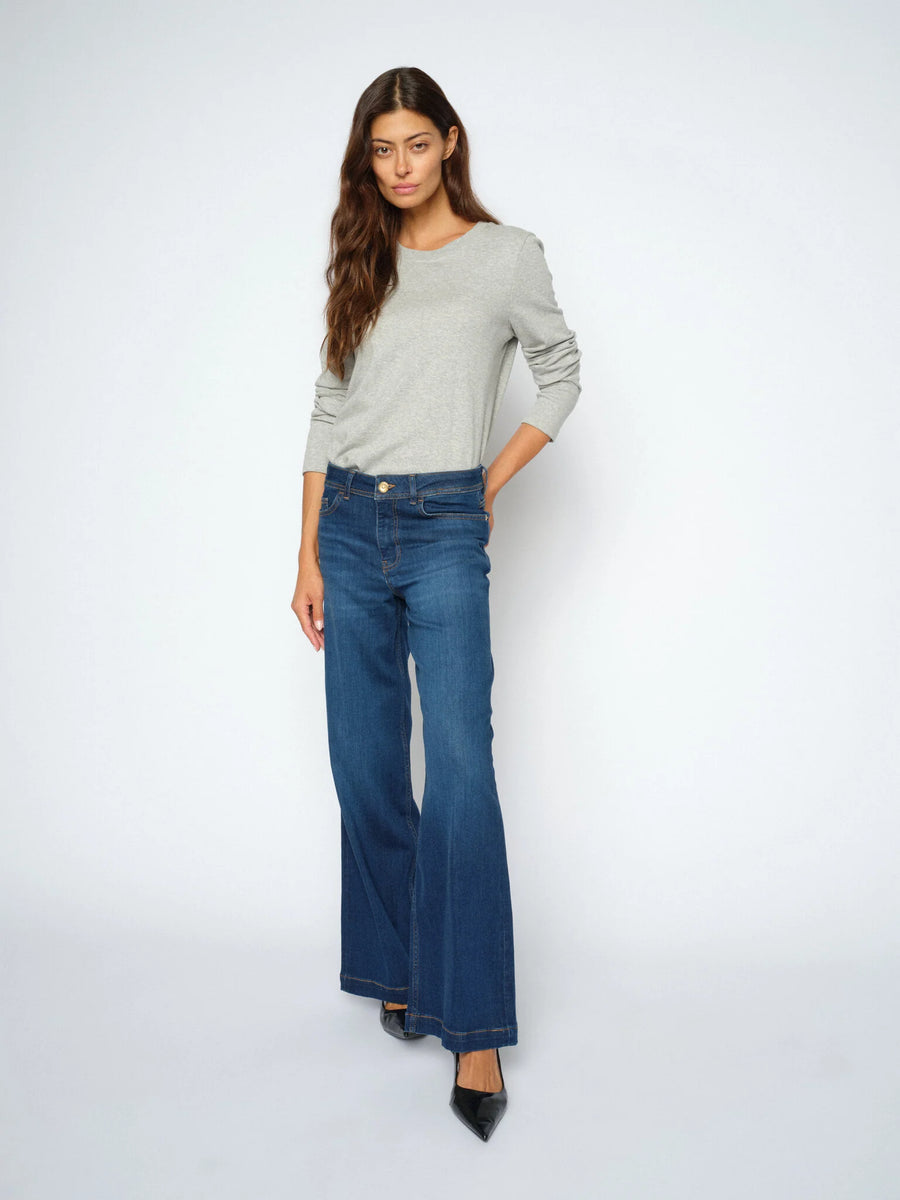 Mos mosh Dara delux wide leg jean - blue (401) new season