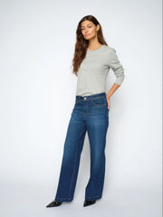 Mos mosh Dara delux wide leg jean - blue (401) new season