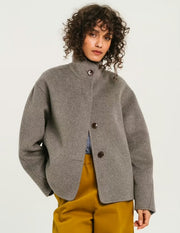 Sacrecoeur Estele wool jacket - feather grey