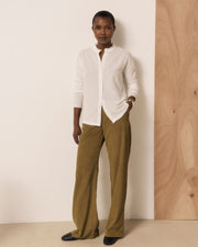 Hartford Takalo cotton jersey top - milk