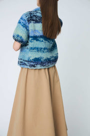 Dawn x Dare Moa shirt sleeved knit jacket - sky blue