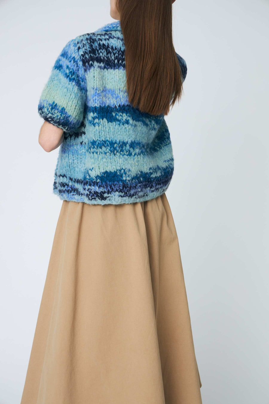 Dawn x Dare Moa shirt sleeved knit jacket - sky blue
