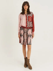 Me369 Isabel printed shirt - red Aura