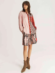 Me369 Isabel printed shirt - red Aura