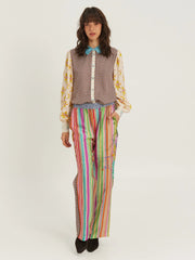 Me369 sola printed puff sleeve blouse - paradiso