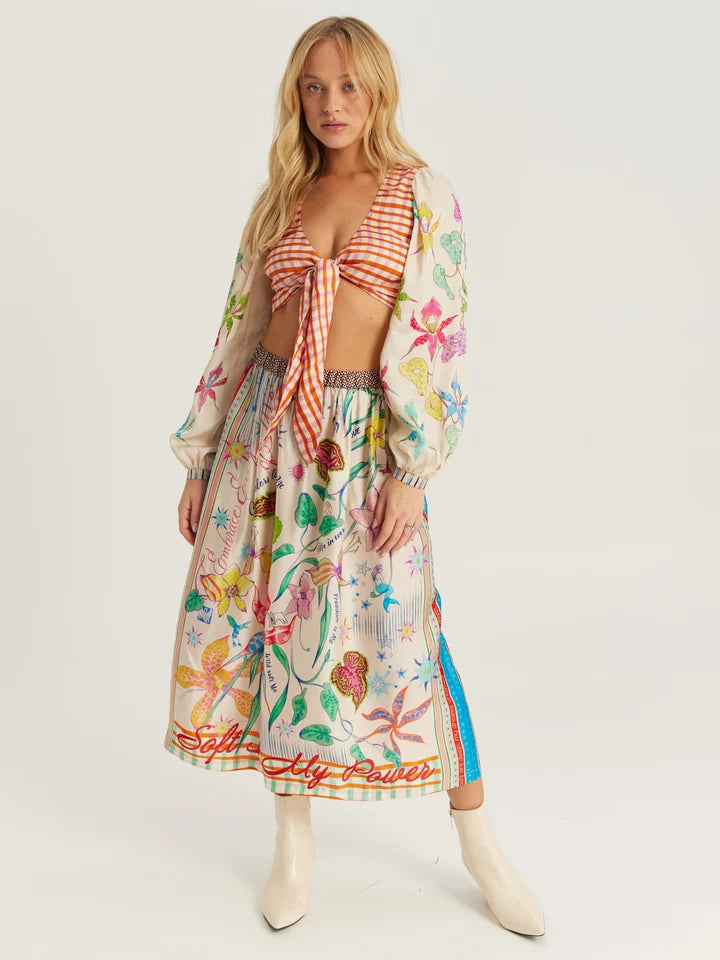 Me369 Vanessa printed skirt - Paradiso