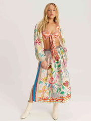 Me369 Vanessa printed skirt - Paradiso