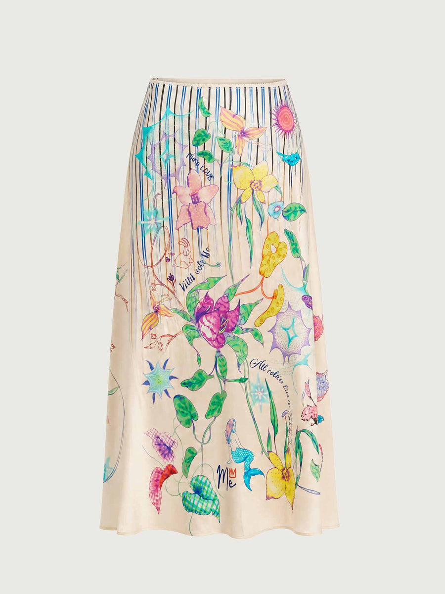 Me369 Blakey slip skirt - Paradiso print