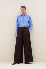 by-bar Sef smart trouser - dark wine
