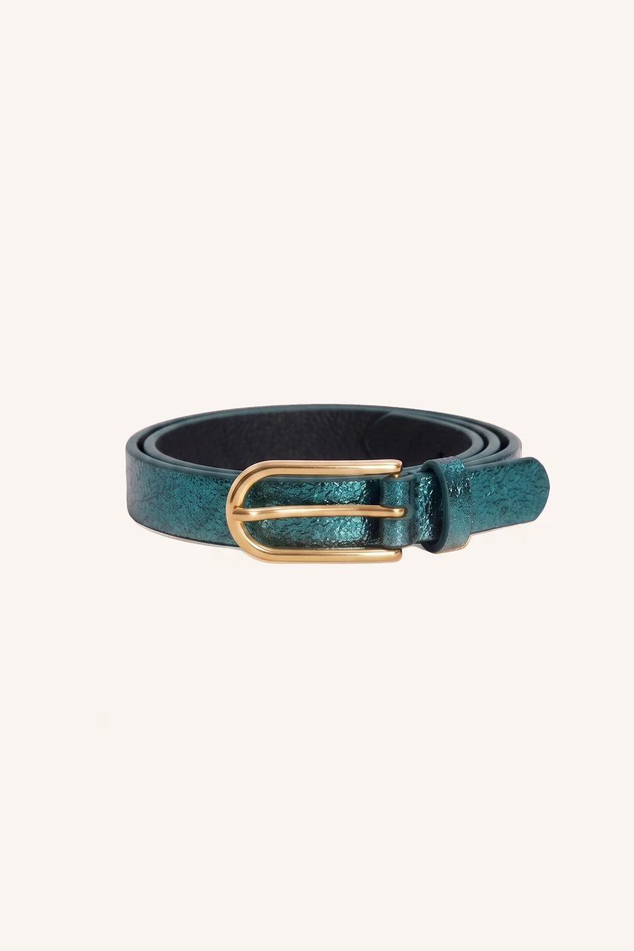 by-bar Lovi metallic belt - oil green