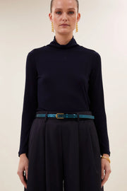 by-bar Lovi metallic belt - oil green