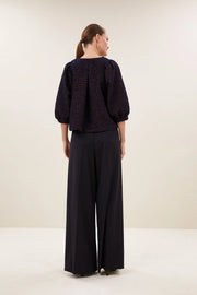 by-bar Mauri sparkle blouse - diamond check
