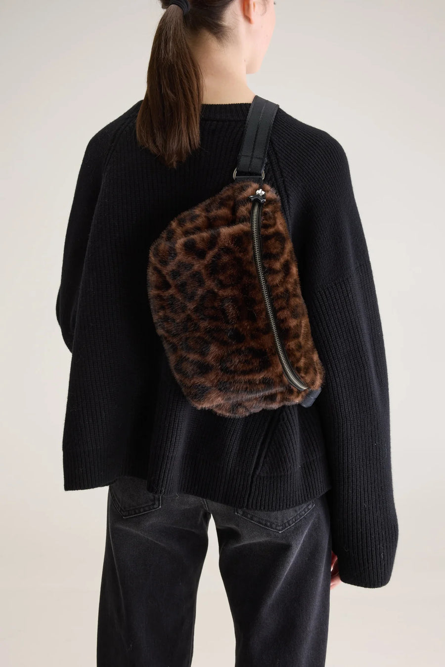 Bellerose Hoswell animal faux fur crossbody