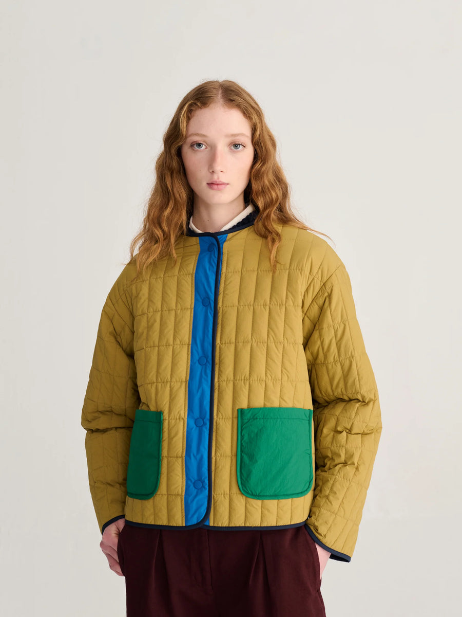 Bobo Choses patch pocket jacket - reversible
