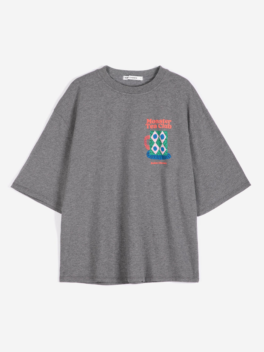 Bobo Choses monster mug t shirt - charcoal