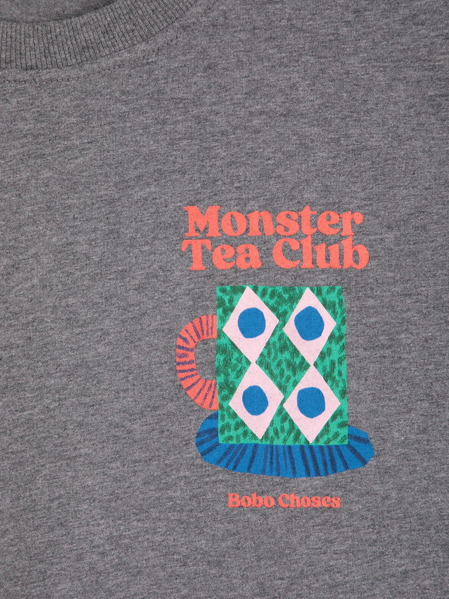 Bobo Choses monster mug t shirt - charcoal