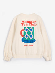 Bobo Choses monster tea sweatshirt - ecru