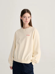 Bobo Choses monster tea sweatshirt - ecru