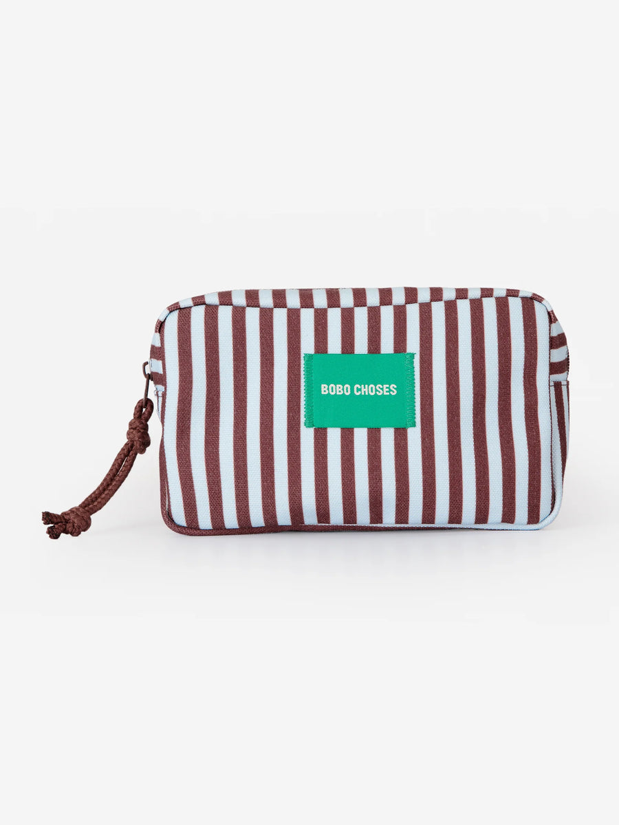 Bobo Choses striped zipped pouch