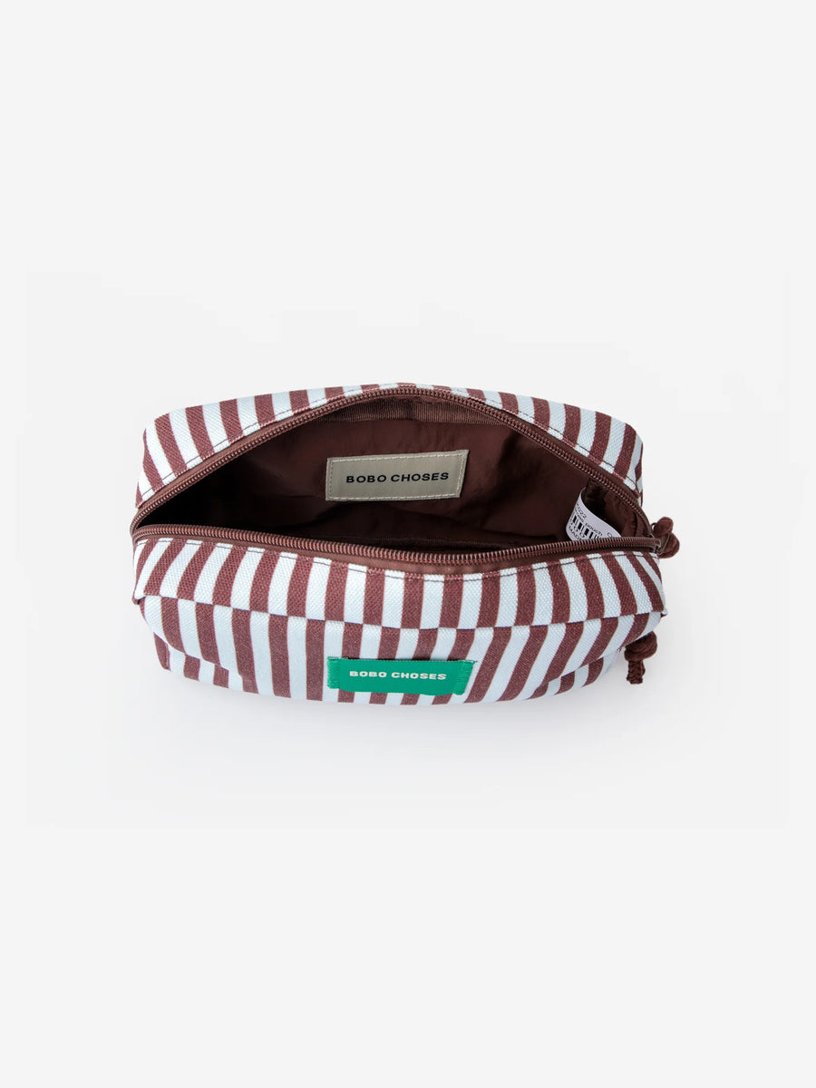 Bobo Choses striped zipped pouch