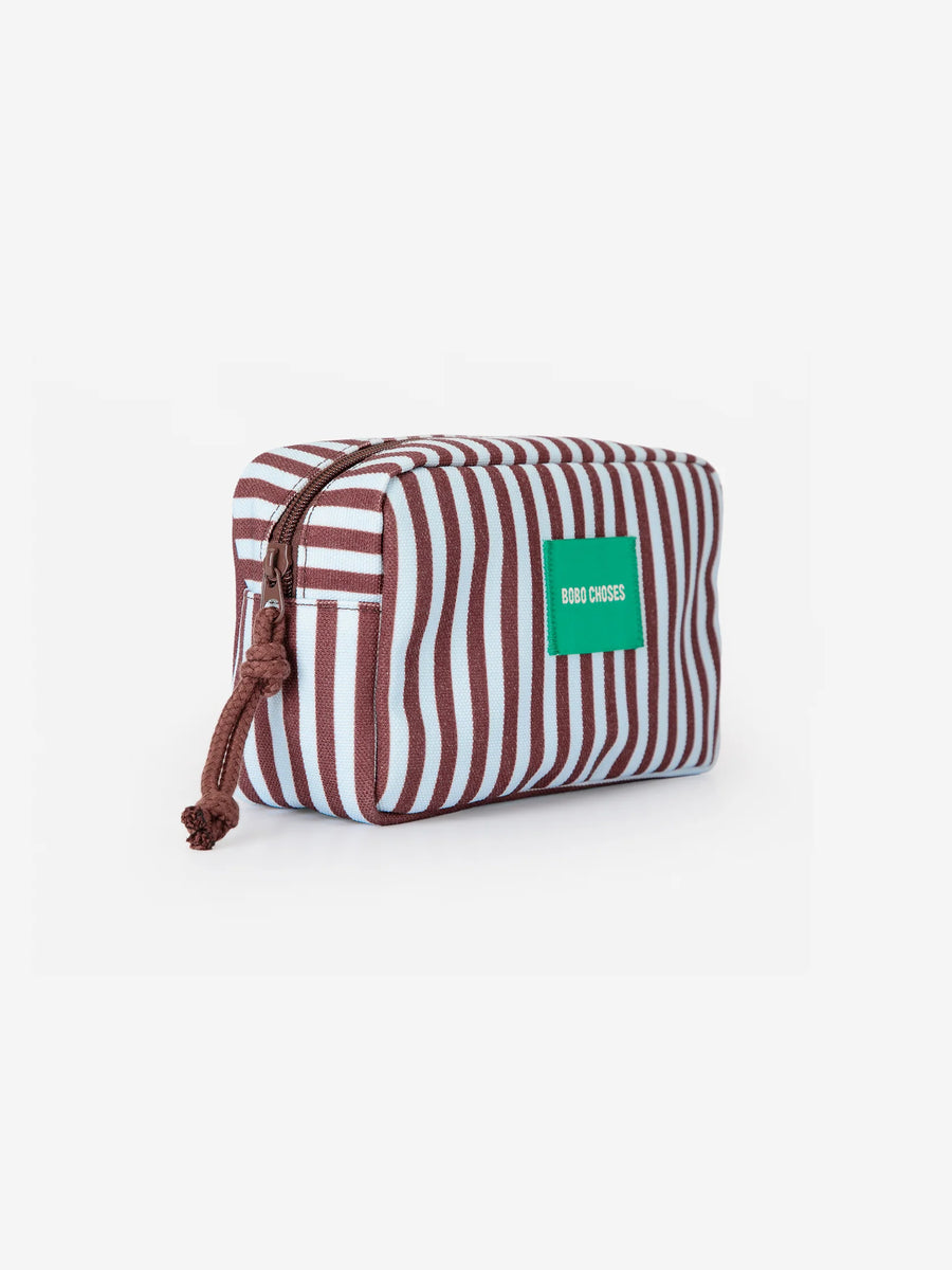 Bobo Choses striped zipped pouch