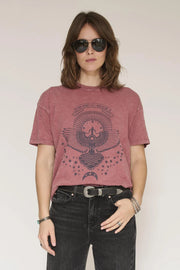 MKT Studio Teya “Free spirit” print t shirt - chestnut