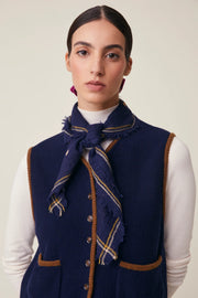 Moismont Chelsea wool embroidered square scarf - 2 colours