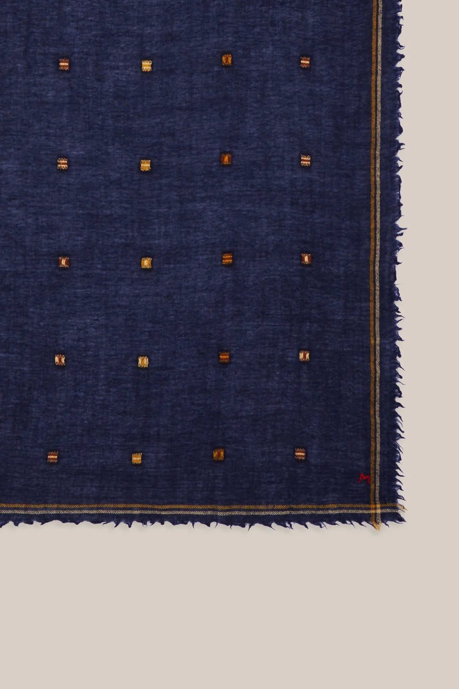 Moismont Chelsea wool embroidered square scarf - 2 colours