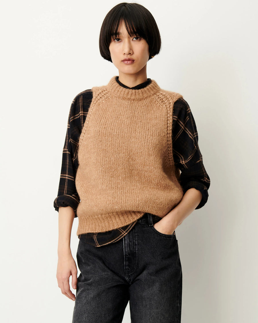 Sessùn Parissi sleeveless knit - camel