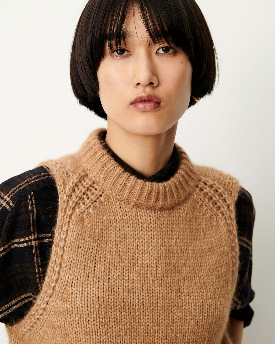 Sessùn Parissi sleeveless knit - camel