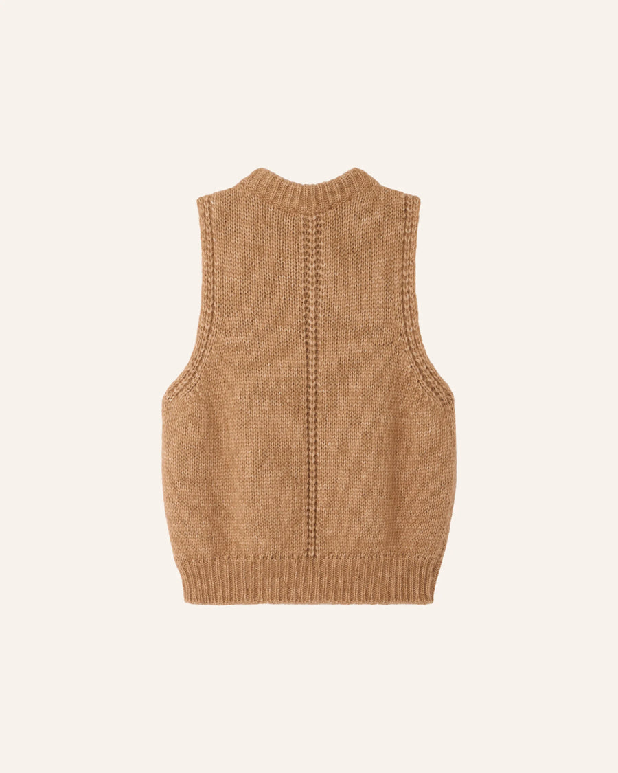 Sessùn Parissi sleeveless knit - camel