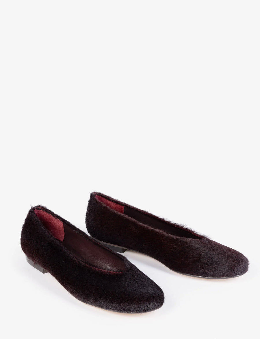 Penelope Chilvers Coco pony pump - dark cherry