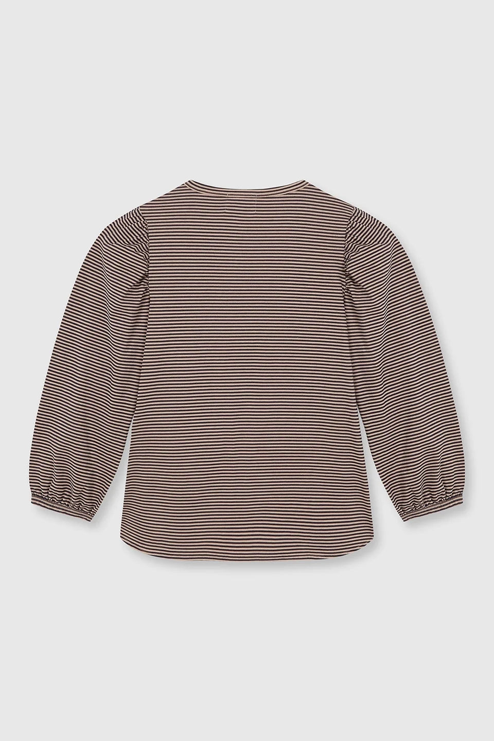Beatriz Furest Champagne striped top - black / taupe
