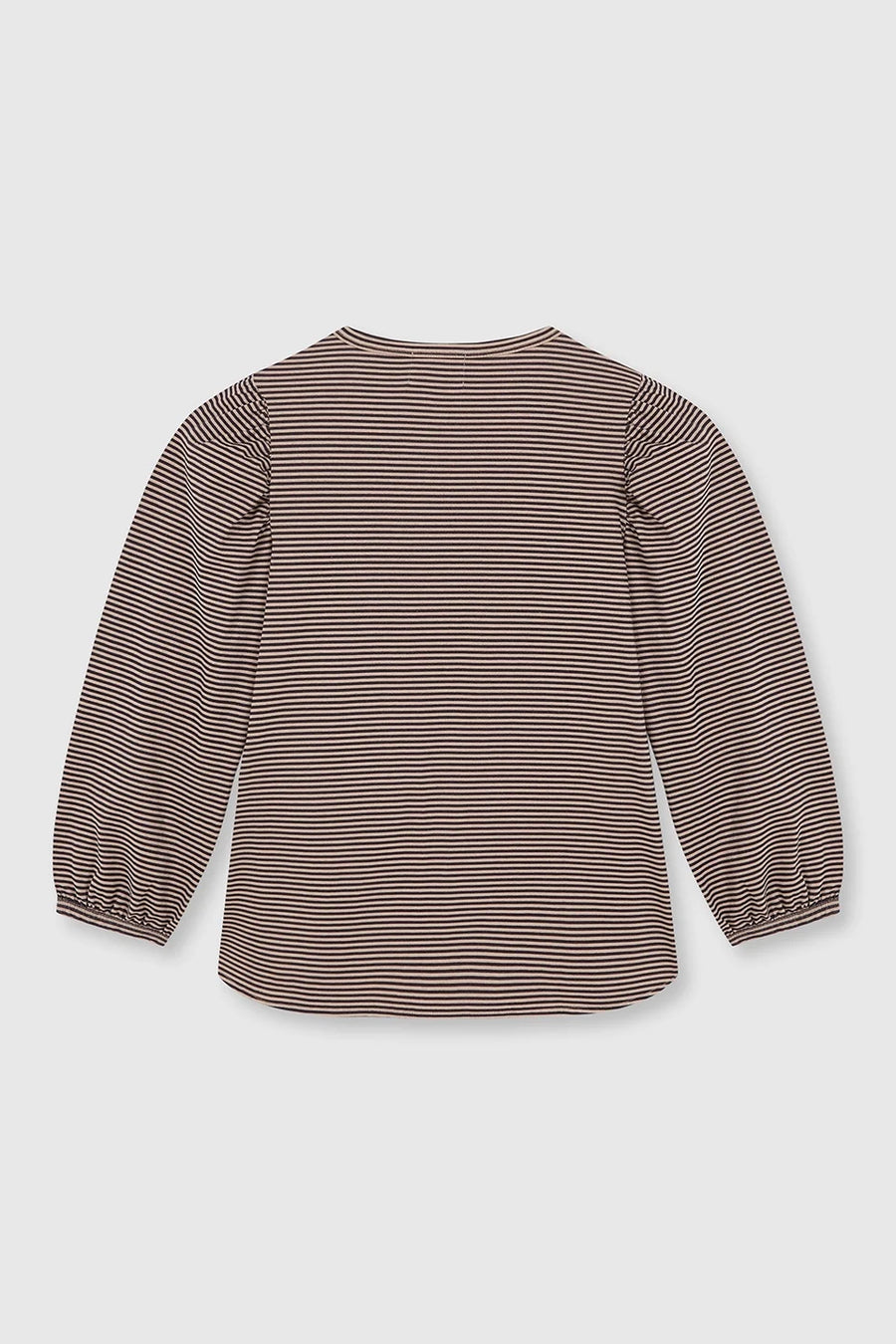Beatriz Furest Champagne striped top - black / taupe