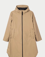 Tanta Ice long padded waterproof coat - dark stone (aluminium)